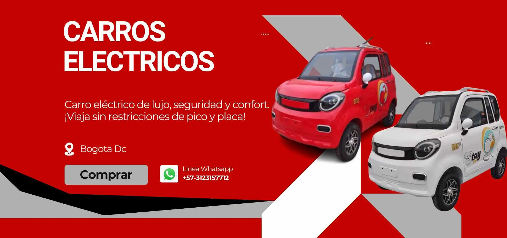 Carros y motocarros electricos oferta 2024